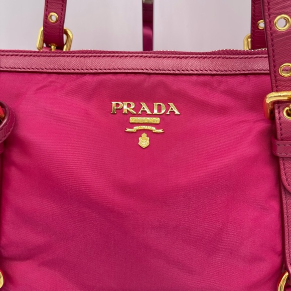 Prada Bags Prada Pink Fabric Shoulder Bag Crossbody Poshmark